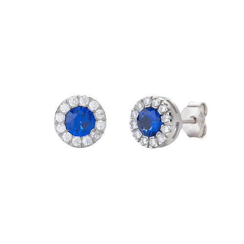 Orecchini Royal Zirconi Blu e Bianchi Collezione Diamond Codice: ORLUBBBLZ € 59,90