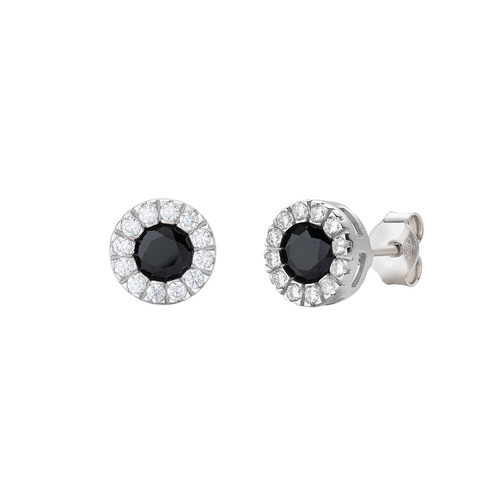 Orecchini Royal Zirconi Nero e Bianchi Collezione Diamond Codice: ORLUBBNZ € 59,90