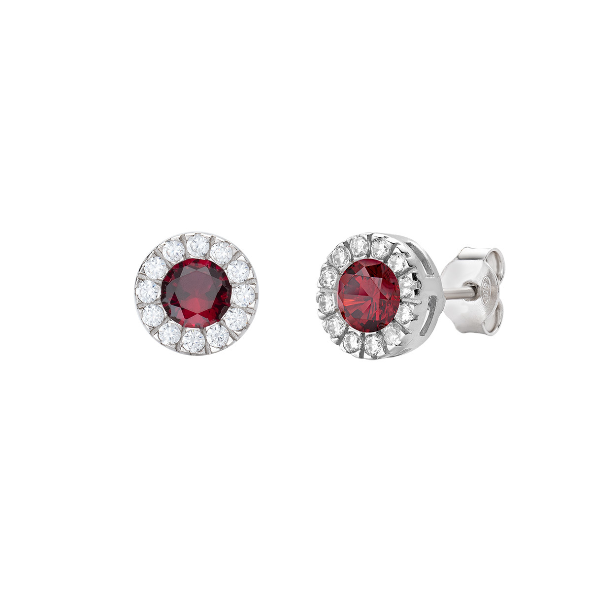 Orecchini Royal Zirconi Rubino e Bianchi Collezione Diamond Codice: ORLUBBRZ € 59,90